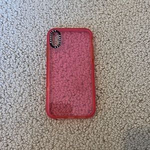 CASETIFY CLEAR PINK IPHONE XR CASE
